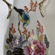 Vase in asian porcelain decorated with birds
