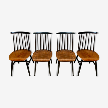 Série lot de 4 chaises des années 1950