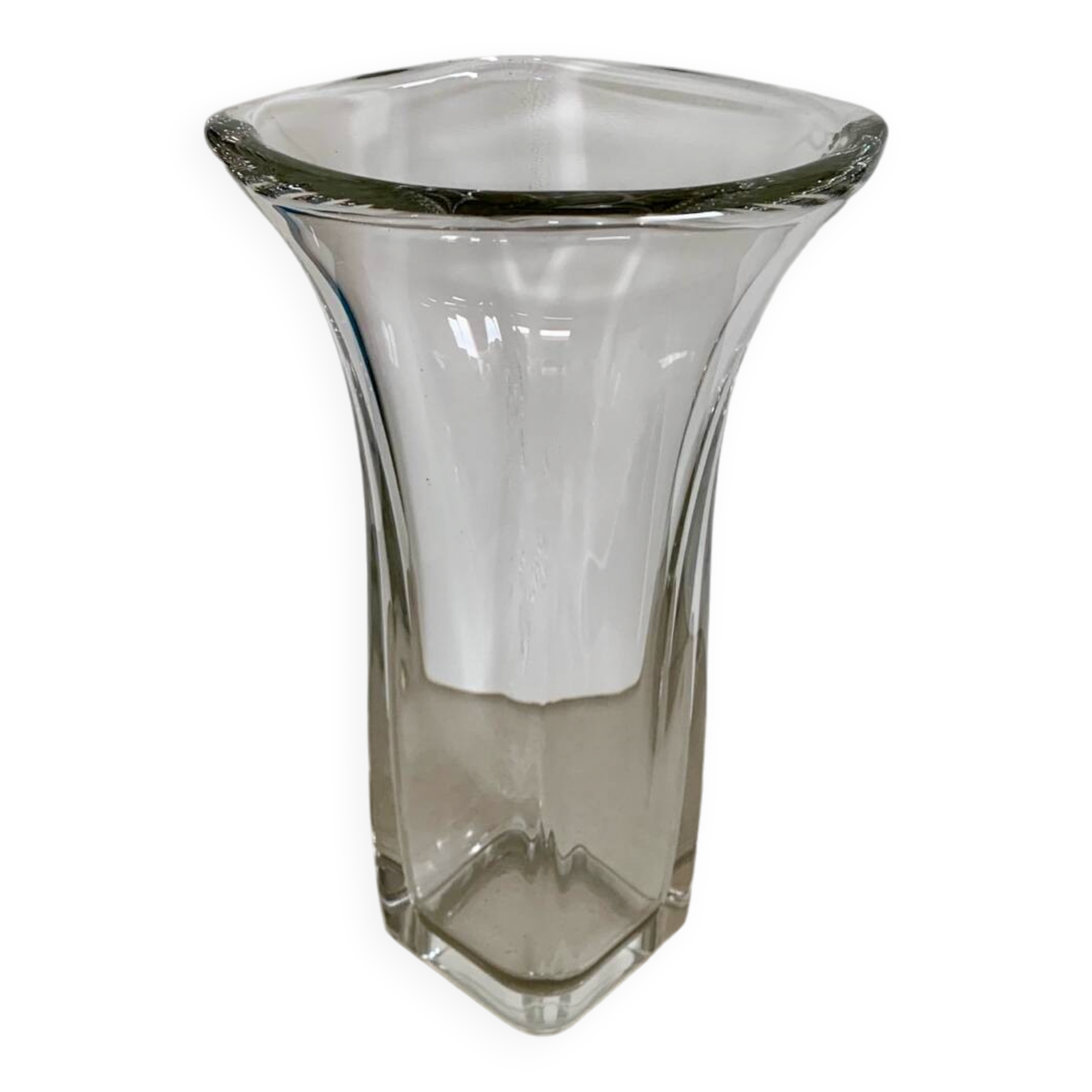 Large crystal vase