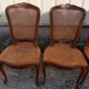 Lot de 6 chaises cannées