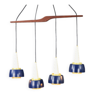 Very rare chandelier by Danish Voss Belysning  - Denmark 1950s
