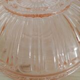 Pink glass bowl