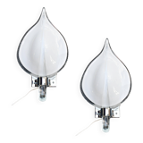 Set of 2 Murano wall lights by Franco Luce, 1970s