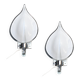 Set of 2 Murano wall lights by Franco Luce, 1970s
