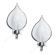 Set of 2 Murano wall lights by Franco Luce, 1970s