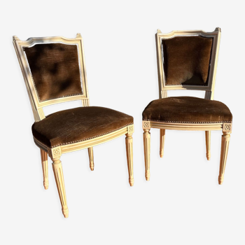 Paire de chaises Style Louis XVI