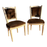 Pair of Louis XVI style chairs