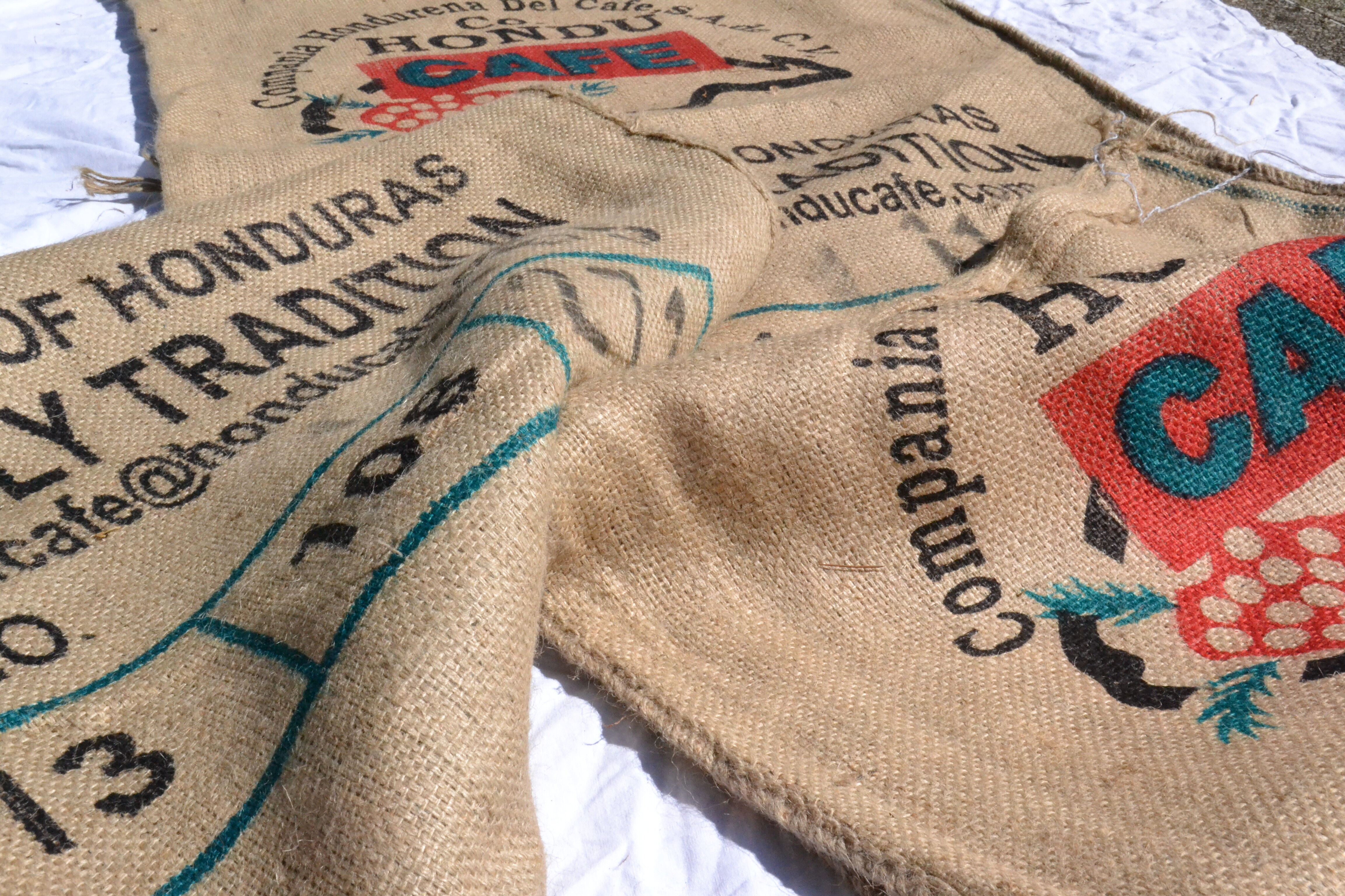 Jute bag of coffee out of the ordinary