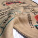 Jute bag of coffee out of the ordinary