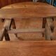 Round table cherry wood shutters, 6 feet, extendable 10/12 cutlery