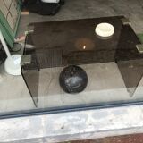 Glass coffee table