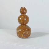 Small vintage one if a kind ceramic vase sphere decor