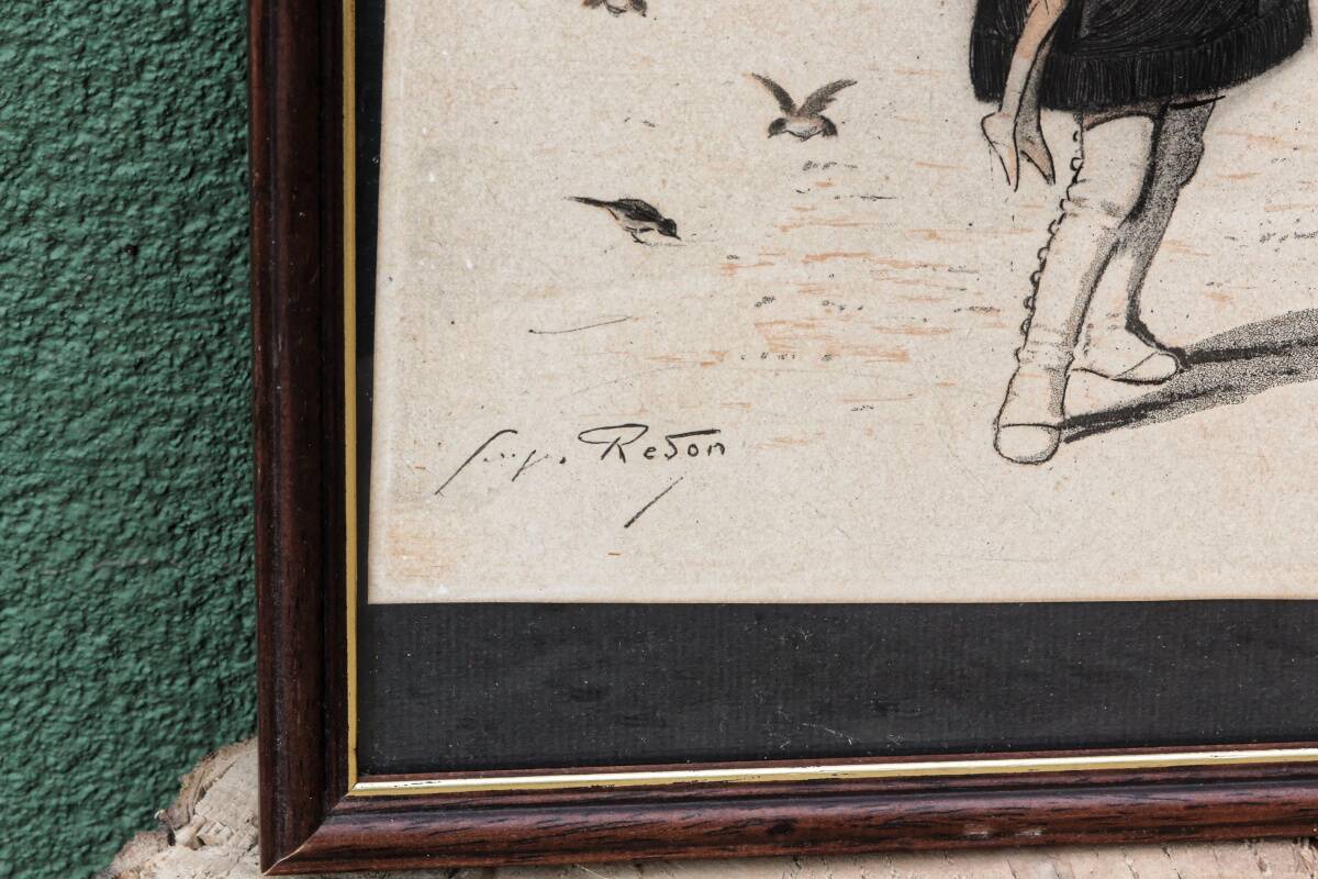 Set of two lithographs by Georges Redon (1869-1943)