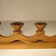 Chandelier en bois, artisanat vintage