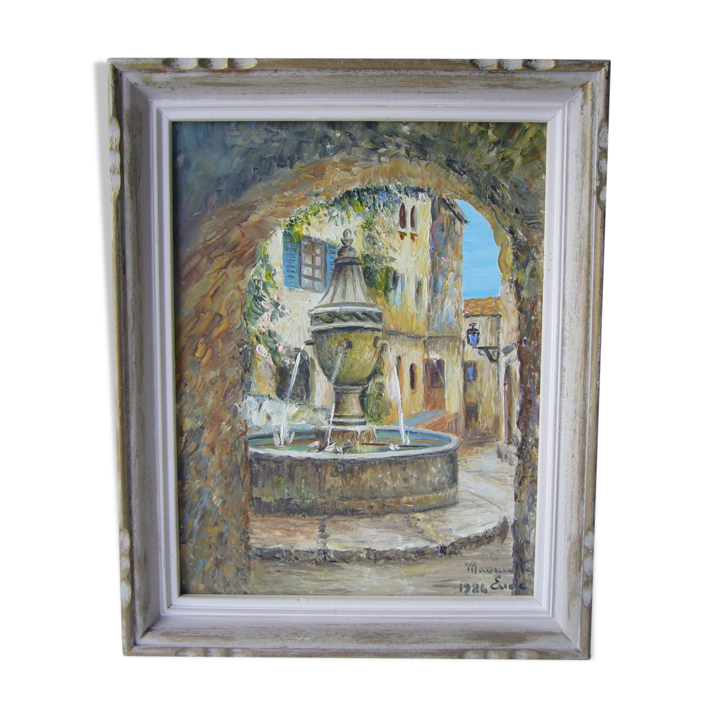 Oil painting on canvas "Fountain of St. Paul "