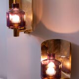 Pair of sconces wall lamp by Hans-Agne Jakobsson model V-222, Sweden