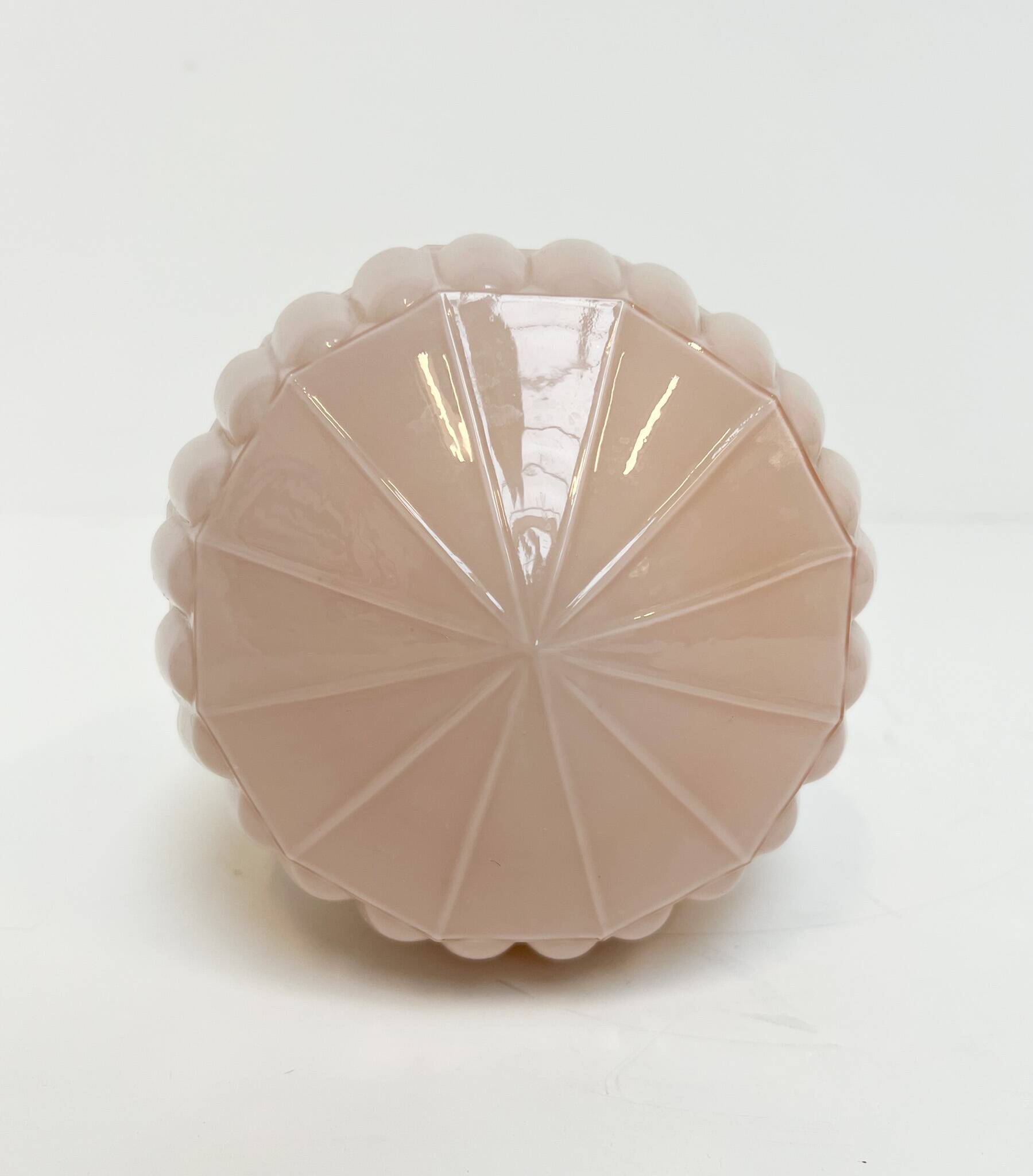 Art Deco pink Thabur ceiling lamp, 1930s
