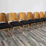 Dining Chairs by Radomir Hoffman for Ton, 1950s, Set of 8