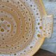 Vintage serving dish for cakes in Niderviller stoneware, Fauve model from the 1960s.