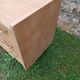 Commode 3 tiroirs pieds compas bois brut