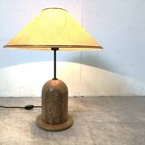 Vintage travertine table lamp, 1970s