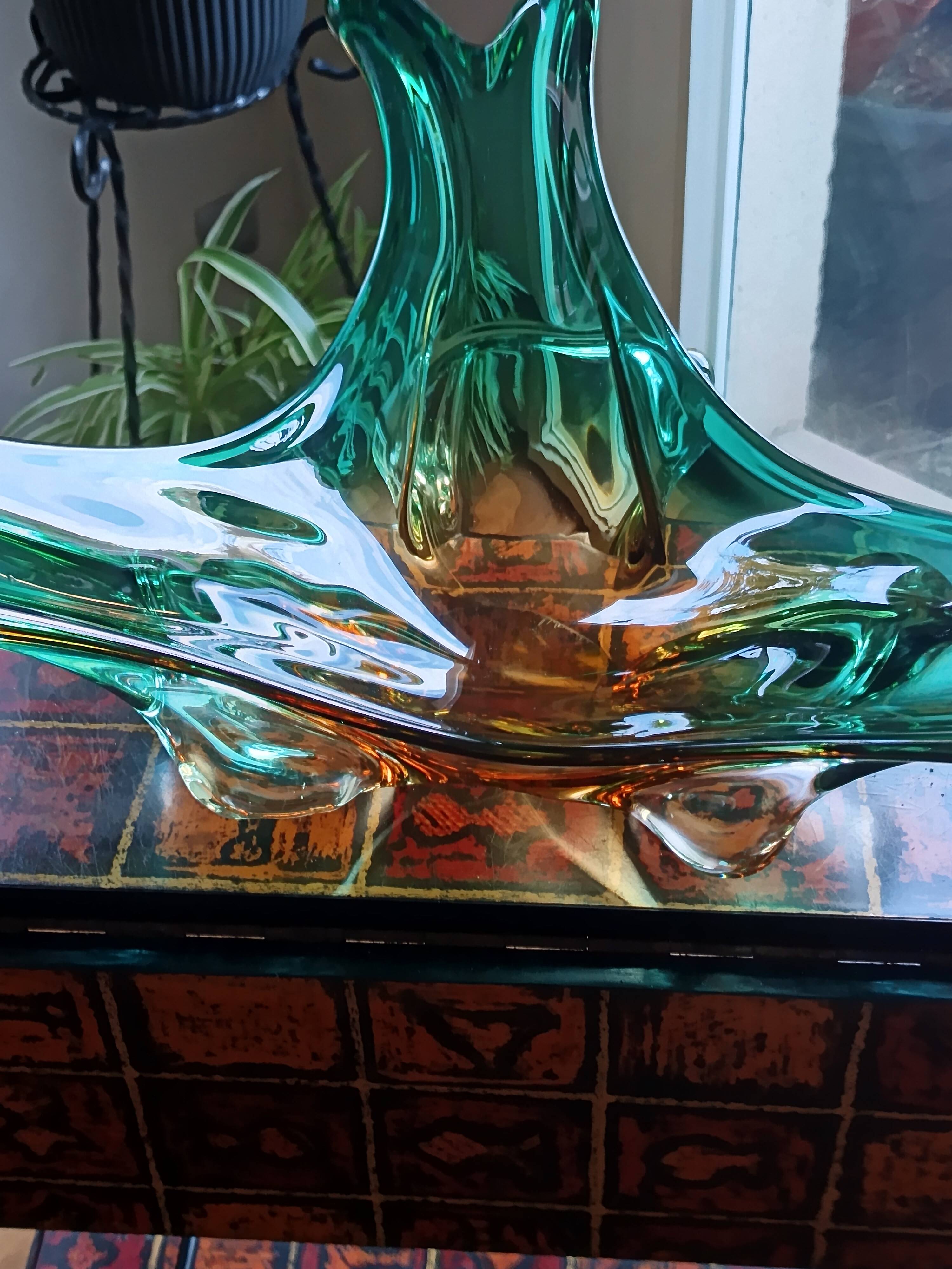 Large Murano glass center table, 1950s