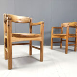 Copy of Rainer Daumiller pine wood dining chairs for Hirthals Savvaerk set of 6