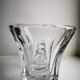 Square vase with crystal handles, circa 1960 Daum Nancy  France