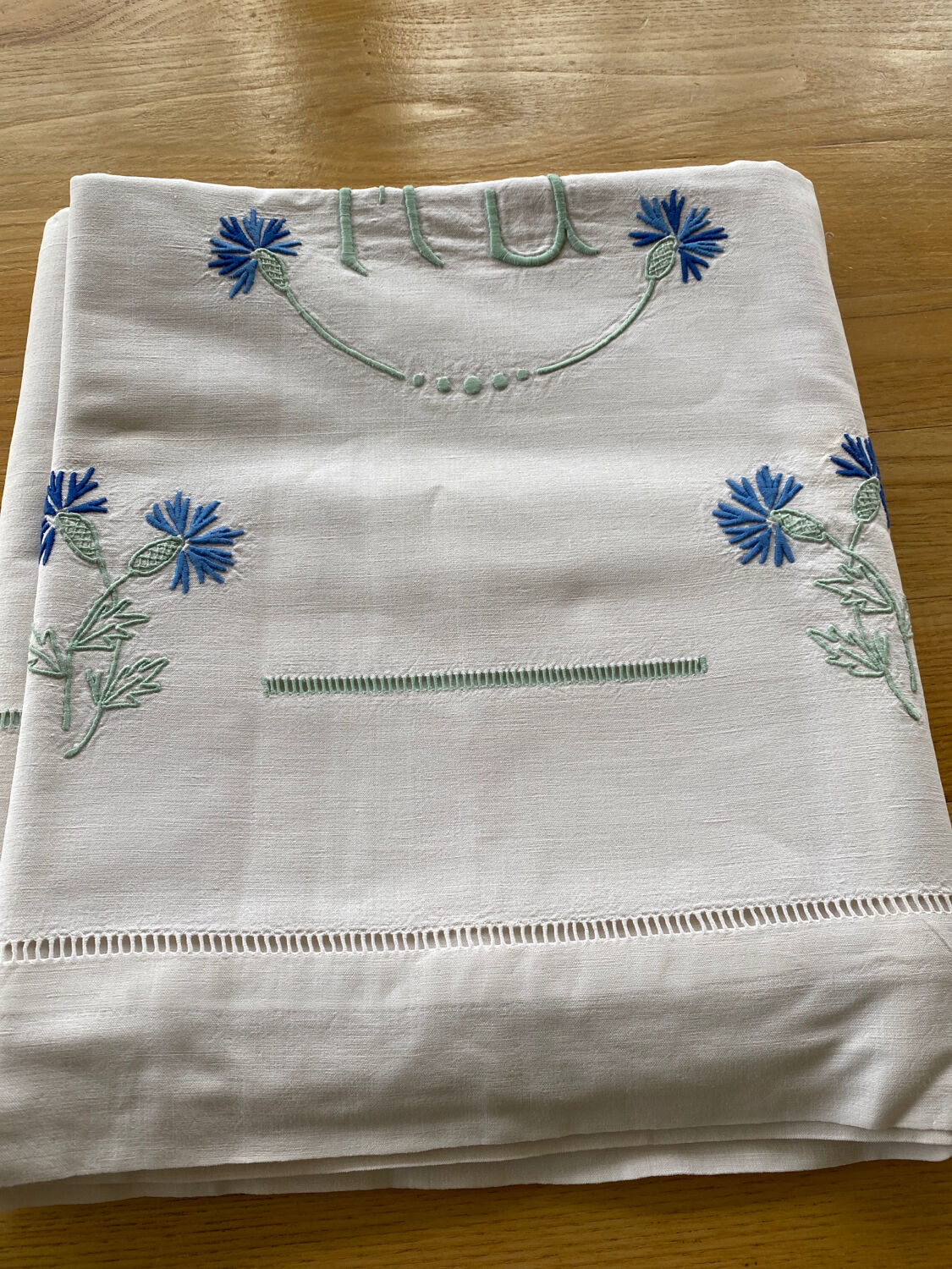 Embroidered sheet