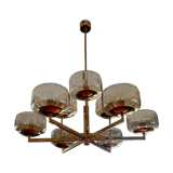 Extremely rare - 9-light chandelier, 1970s - Vintage