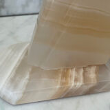 Pair of horse bookends in onyx