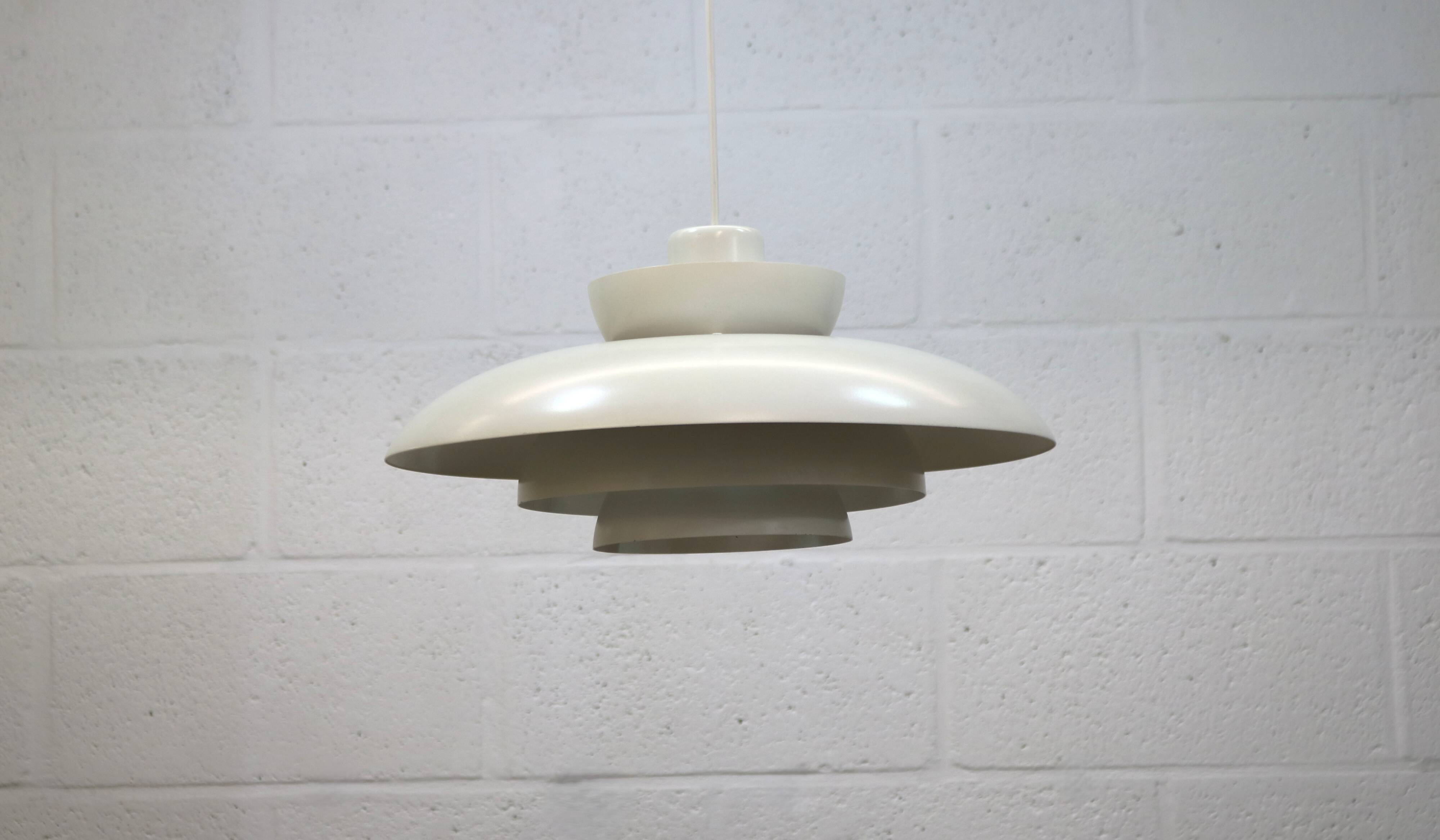 Original white Danish pendant lamp - Fog and Morup by Jo Hammerborg - Model