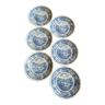 6 flat plates Burgenland blue Villeroy & Boch