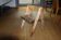 Rare vintage children's chair in solid pine by pierre grosjean 1970