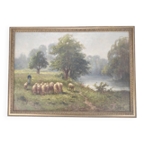 Oil on canvas by Gaston Corbier (1869-1945)