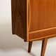 Scandinavian teak sideboard with smoked glass, 1950s–60s