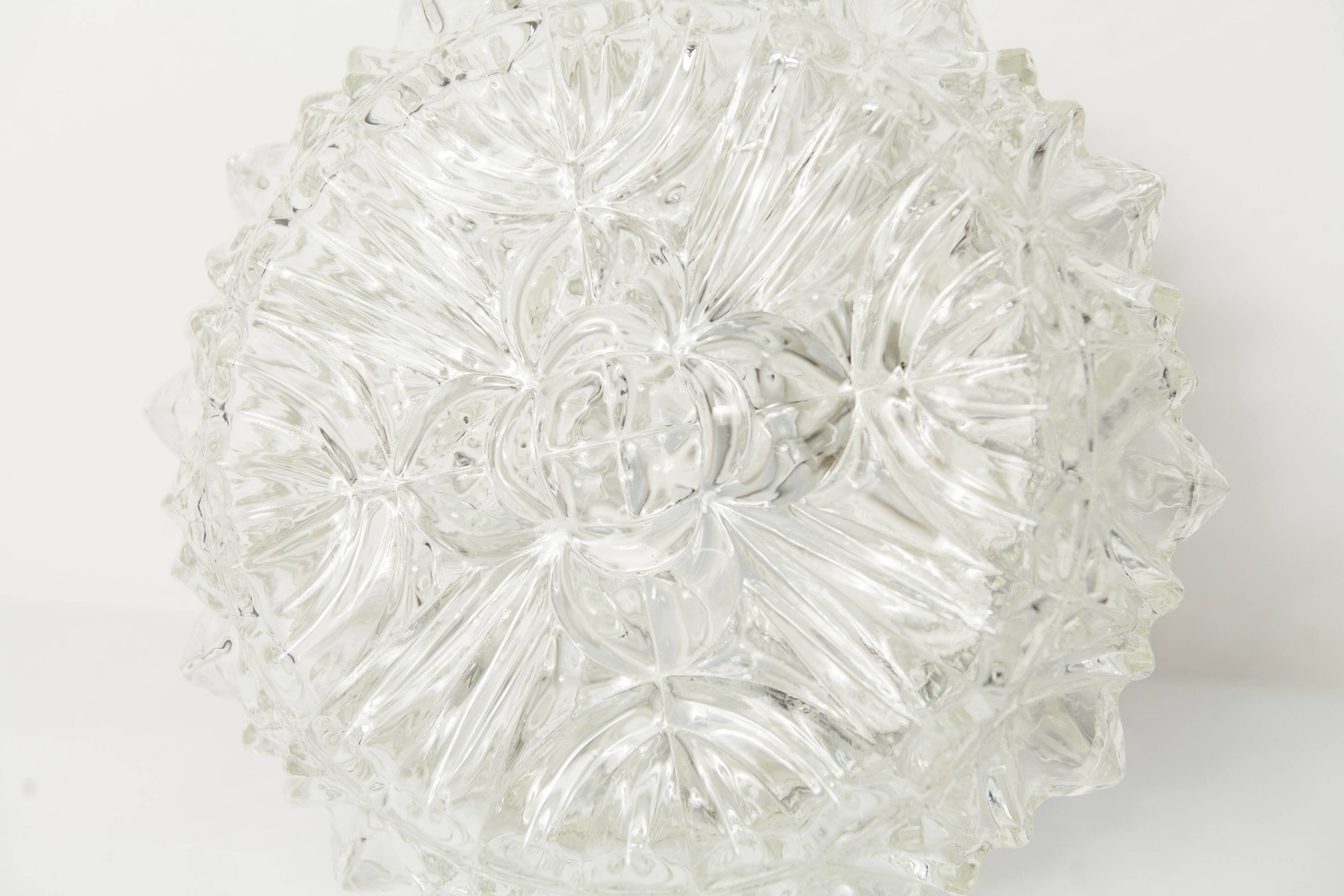 1960s floral round ceiling light
