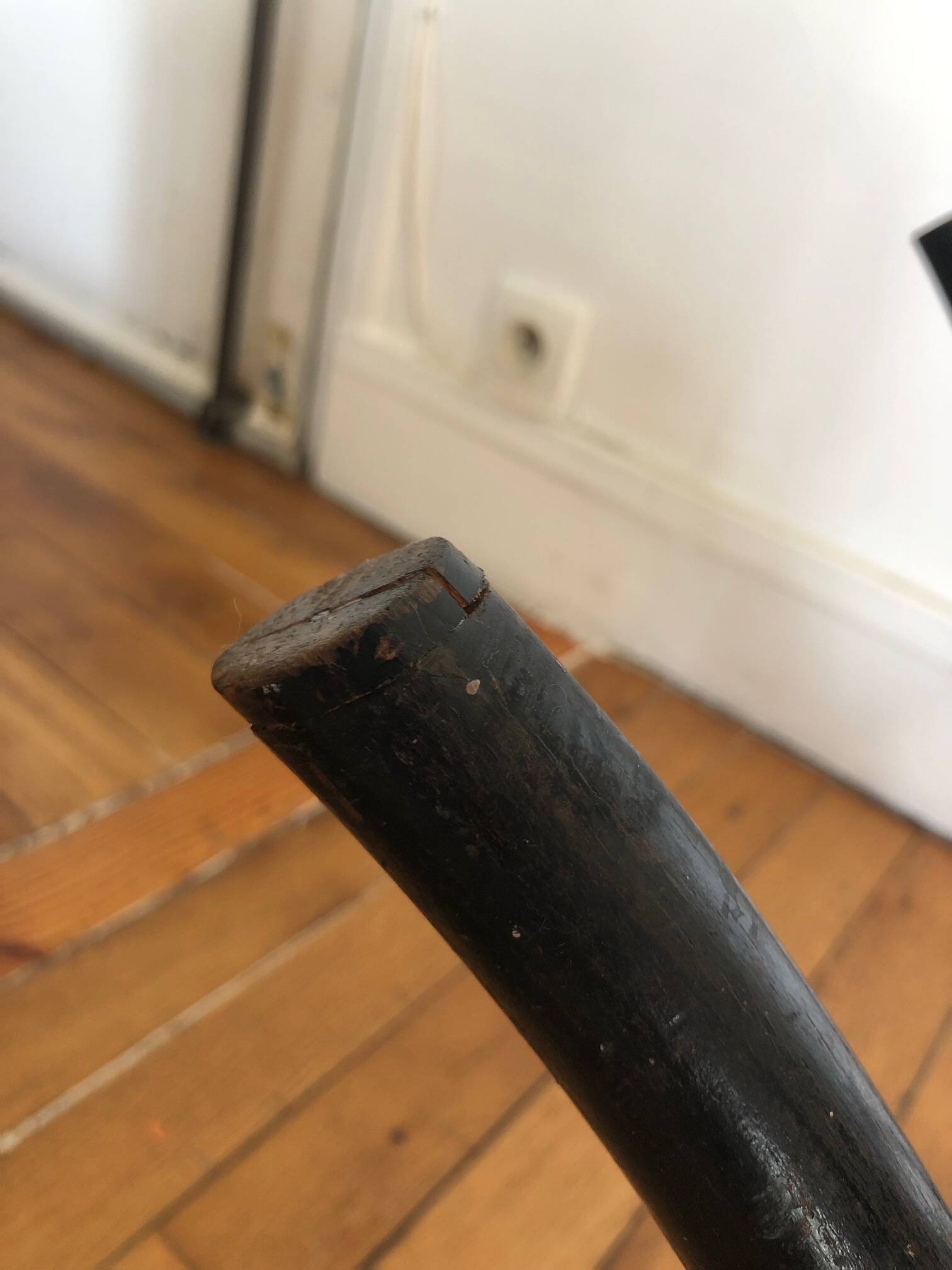 Bistro chair in wood and canework