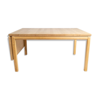 Coffee table of beech wood and with extension leaf of danish design by Rubby Furniture