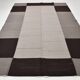 Tapis Kilim contemporain gris noir vintage 8x10, 225x325 cm