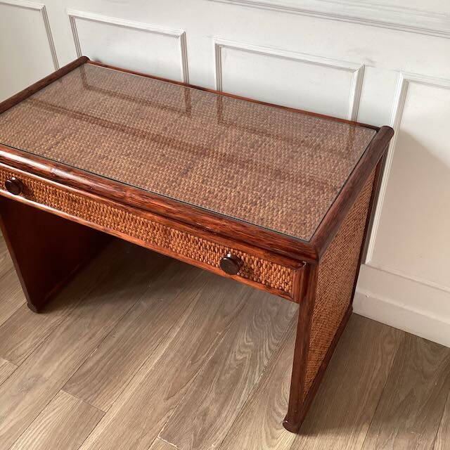 Roche-Bobois rattan desk