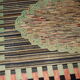 Carpet former American hooke made hand 149x231cm 1880 s