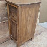 Old bedside table with 4 drawers in Burmese teak