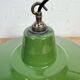 Industrial Green Enamel Factory Pendant Lamp, 1960s