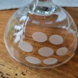 6 engraved champagne glasses