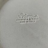 Large vintage Italian plate – hand-painted floral decoration – Primula,