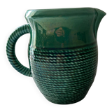 Emerald green pitcher Sarreguemines