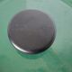 Round green enamelled cast iron casserole Nomar Staub vintage