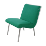 Fauteuil Vostra vert conçu par Jens Risom pour Walter Knoll