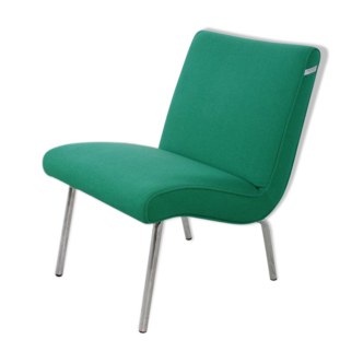 Green Vostra armchair designed by Jens Risom for Walter Knoll